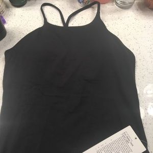Black size 6 Lulu lemon Sun Setter Tank, Brandnew.